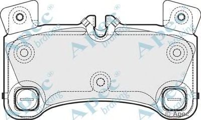APEC BRAKING pad1671 -  Комплект тормозных колодок, дисковый тормоз